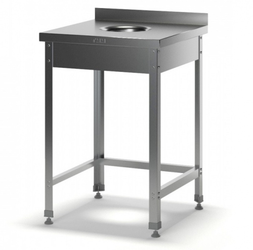 Стол для сбора отходов с бортом ССН-2 600х600х870