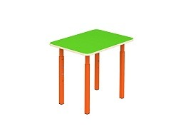 Стол детский 1-местный "цветной" регулируемый 1-3 г/р