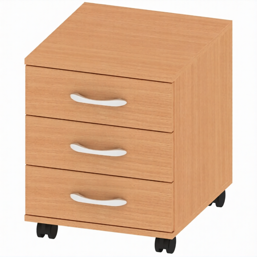 Тумба офисная деревянная СТ-ШП-10, Бук Бавария Светлый