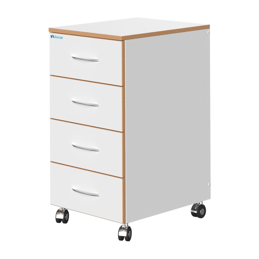 Тумба подкатная выс. СОВЛАБ 400 4-ТЯв