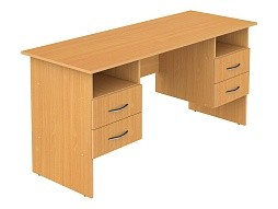 Стол письменный с подвесными тумбами 1600 мм (мод.2) СТПт2.16.02