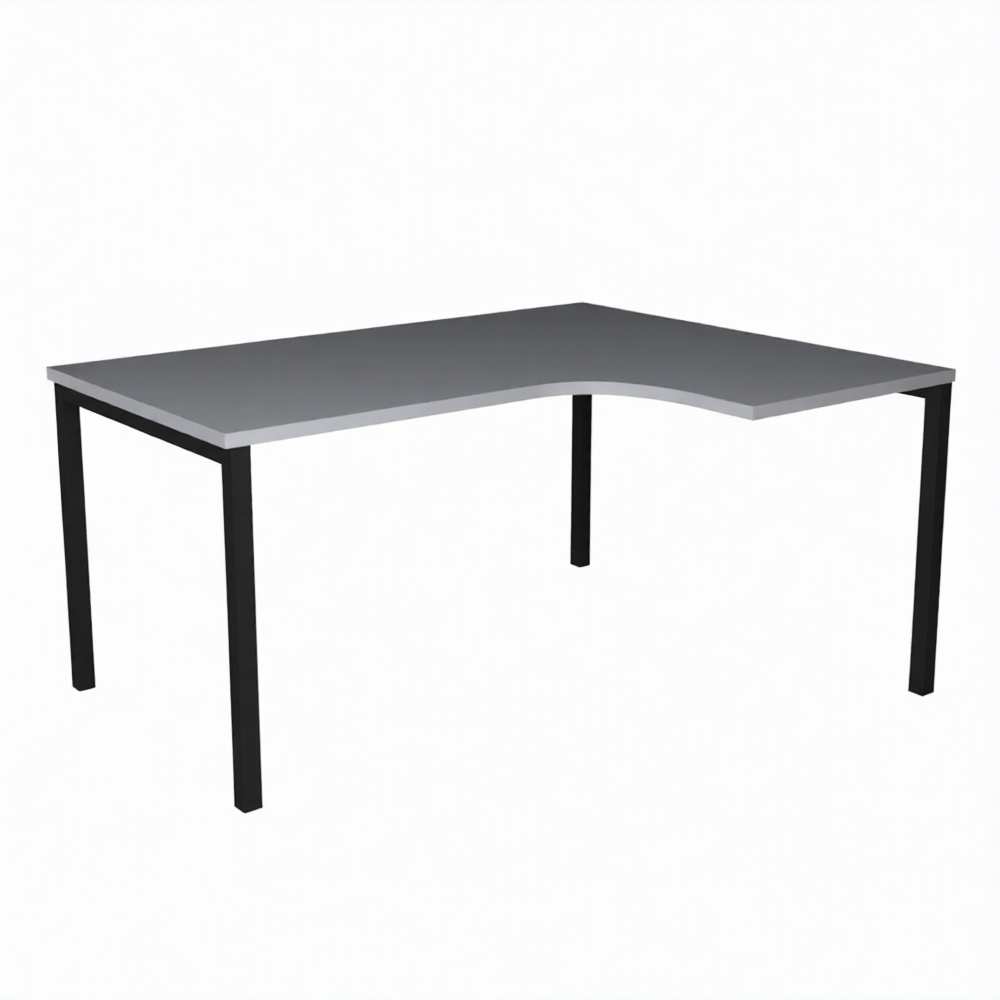 Офисный стол эргономичный с П-опорами (эконом)