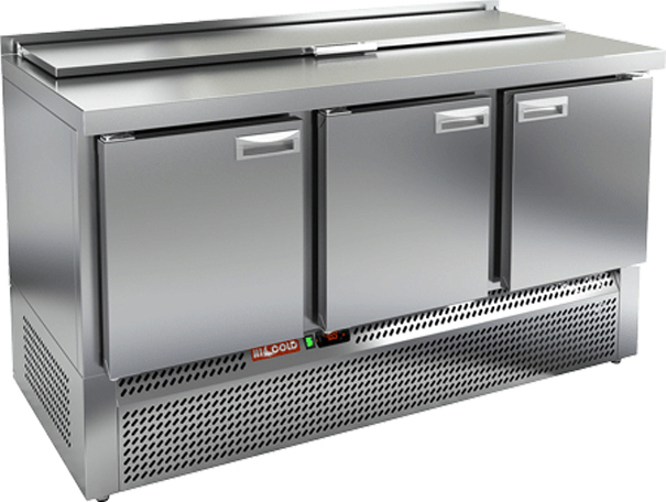 Стол охлаждаемый для салатов SLE1-111GN с крышкой