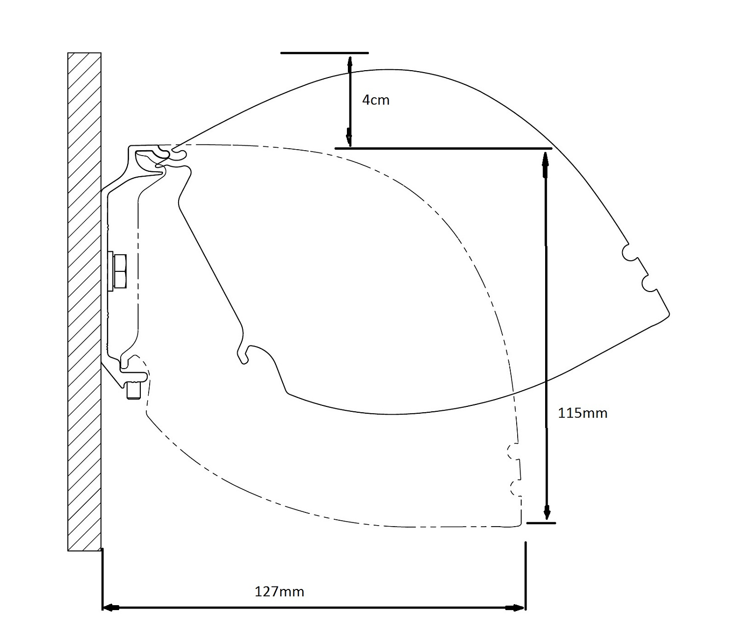 Kauber Red Label Tensioned BT Cinema 131" 16:9 163x290 дроп 40 см. Microperf MW
