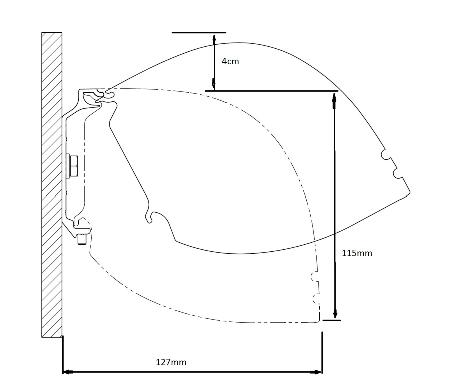Kauber Red Label Tensioned BT Cinema 131" 16:9 163x290 дроп 40 см. Microperf MW