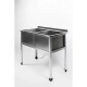 Ванна моечная двухсекционная с бортом ВМС-2/8-Б-ЭЦ