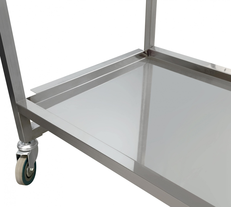Тележка сервировочная Luxstahl нерж.