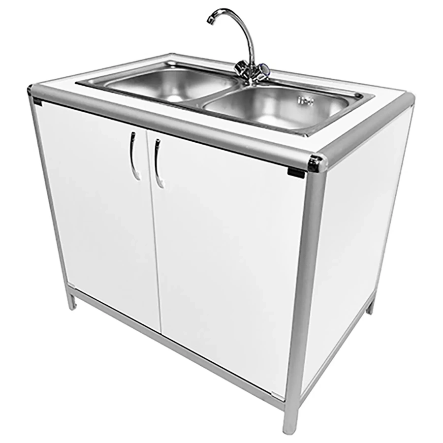 Стол-мойка лабораторная MED 13.003al (белый)