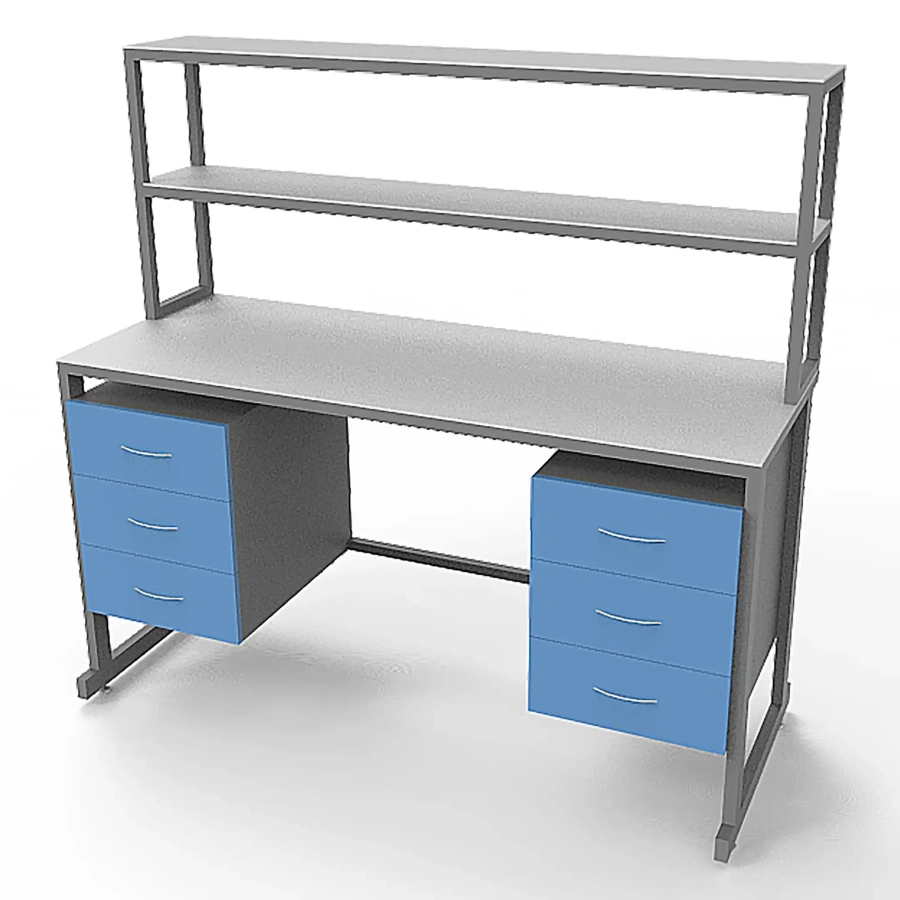 Стол лабораторный с керамикой СЛк 21.012 (белый)