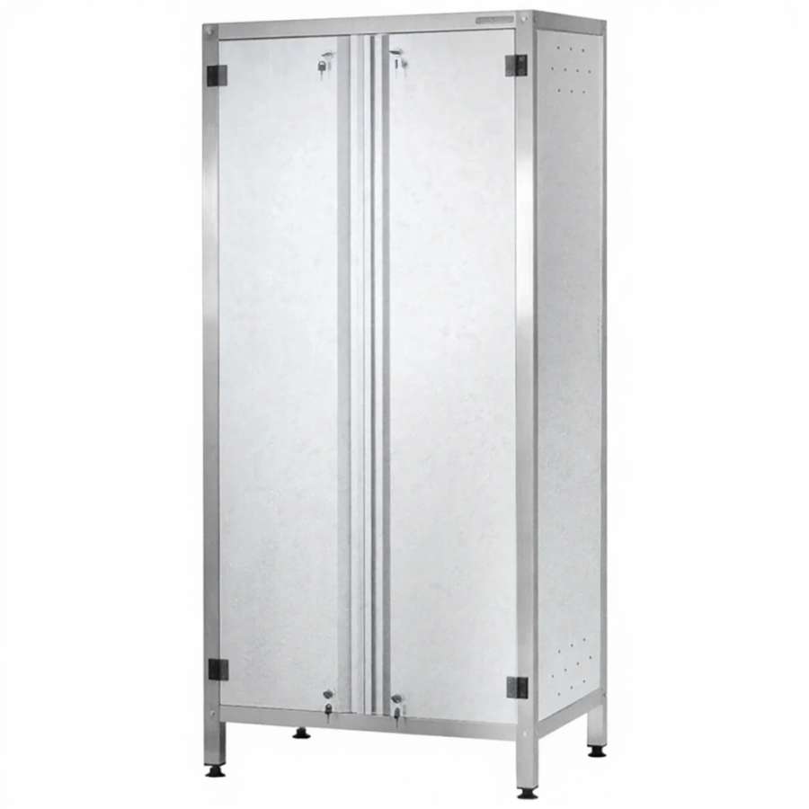 Шкаф кухонный ШЗКп - 1800х1000х600 «Profi Ral» (двери распашные, 2 сплошные полки, без к-та замков)