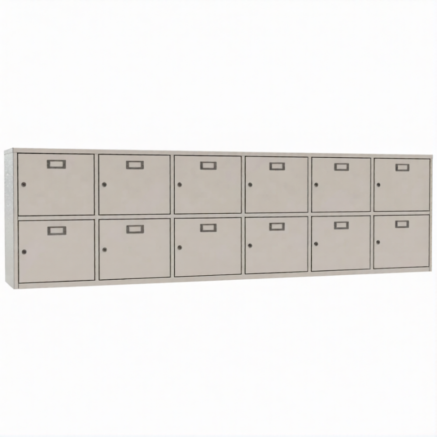 Шкаф для касок 12 ячеек (2 секций по 6 ячеек)