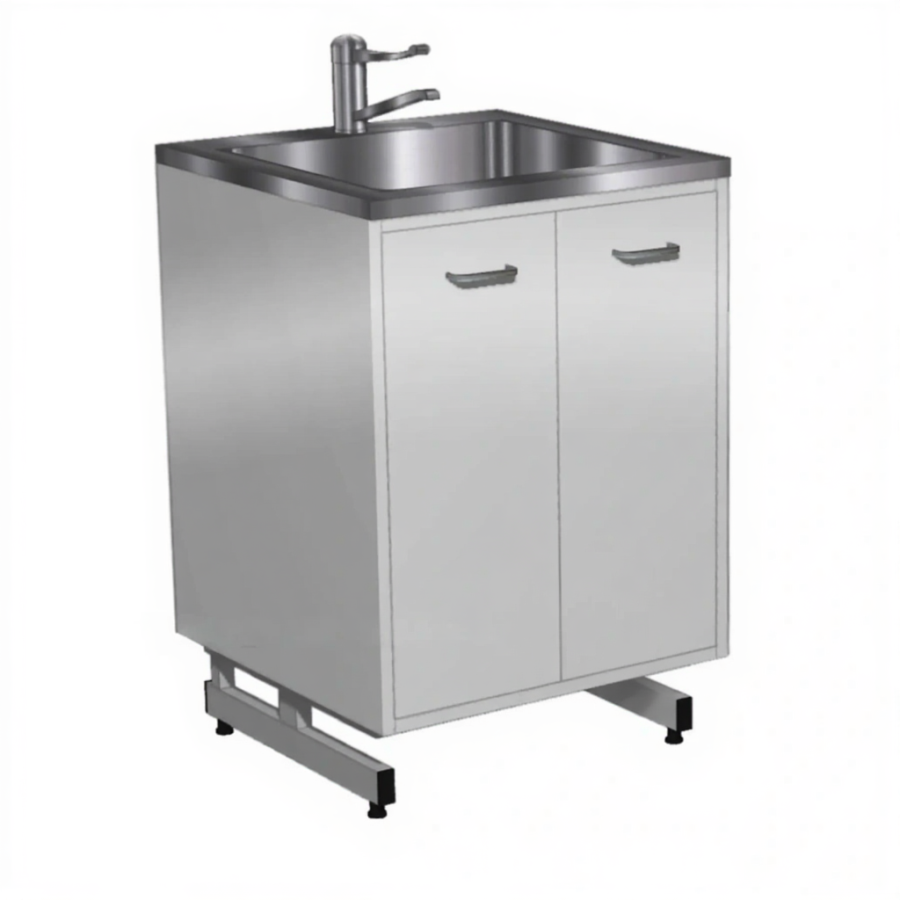 Стол-мойка СТм-201 «Премиум» 500 (корпус металл серый, каркас серый)