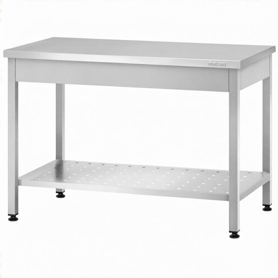 Стол производственный СПРп - 860х1500х600 «Profi Inox» (полка перфорация)