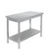 СТОЛ универсальный Luxstahl СПУ-15/6 со сплошной полкой нерж.